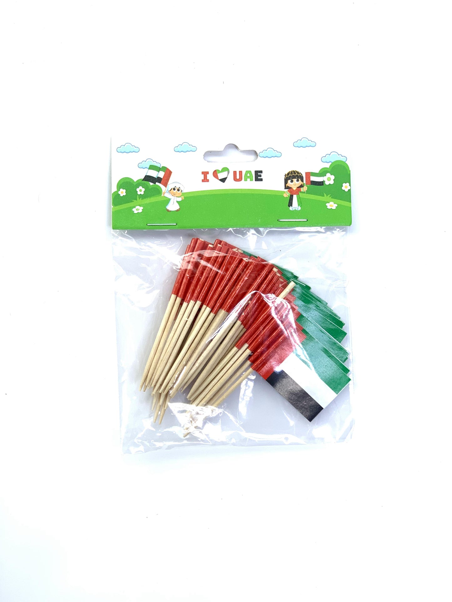 MINI UAE FLAG WITH STICK FOR CAKE & PROJECT