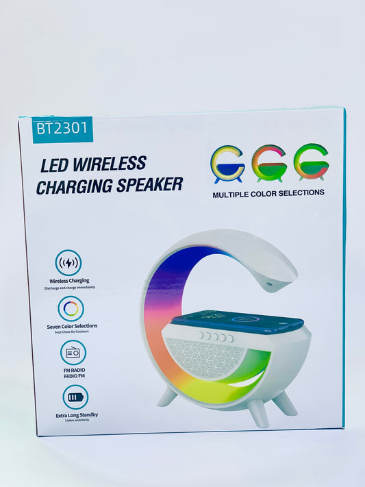 led wireless charging speaker