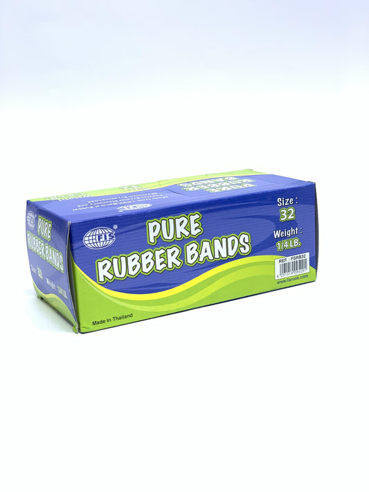 FIS Pure Rubber Bands 32 Size, 1/4 LB - FSRB32