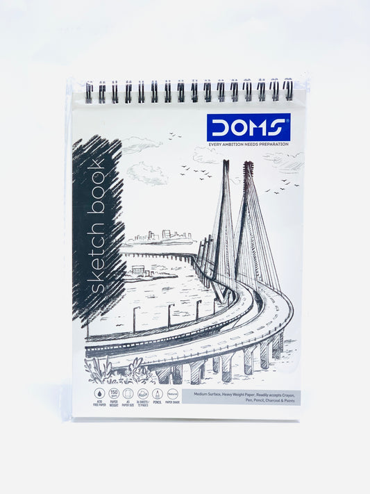 DOMS SKETCH BOOK A5 SIZE 150 GSM 36 SHEETS