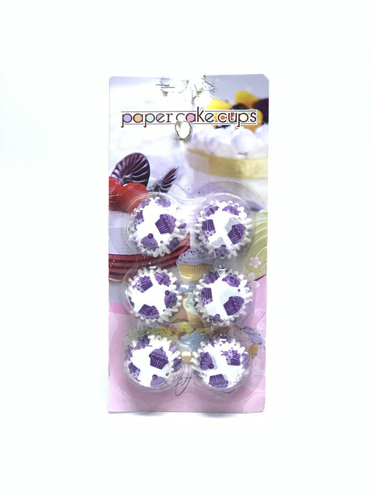 PAPER CAKE CUP PURPLE CLR DESIGN