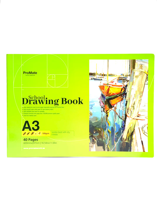 PROMATE SCHOOL DRAWING BOOK  A3