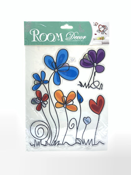 ROOM DECOR STICKER FLOWER