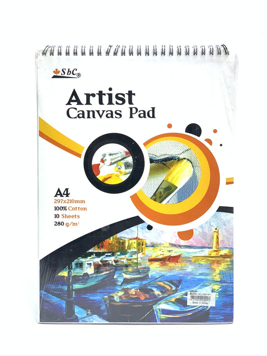 ARTIST CANVES PAD A4 10 SHEETS 280 GSM