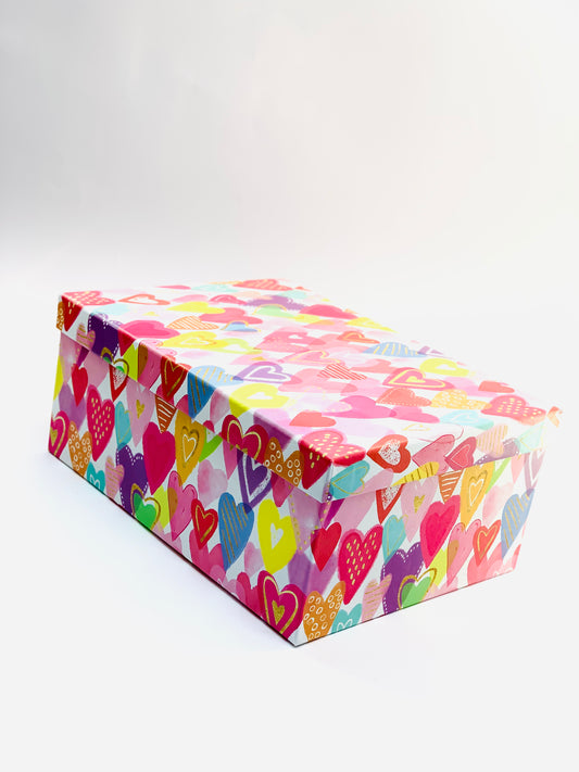 HEART DESIN GIFT BOX PINK COLOR