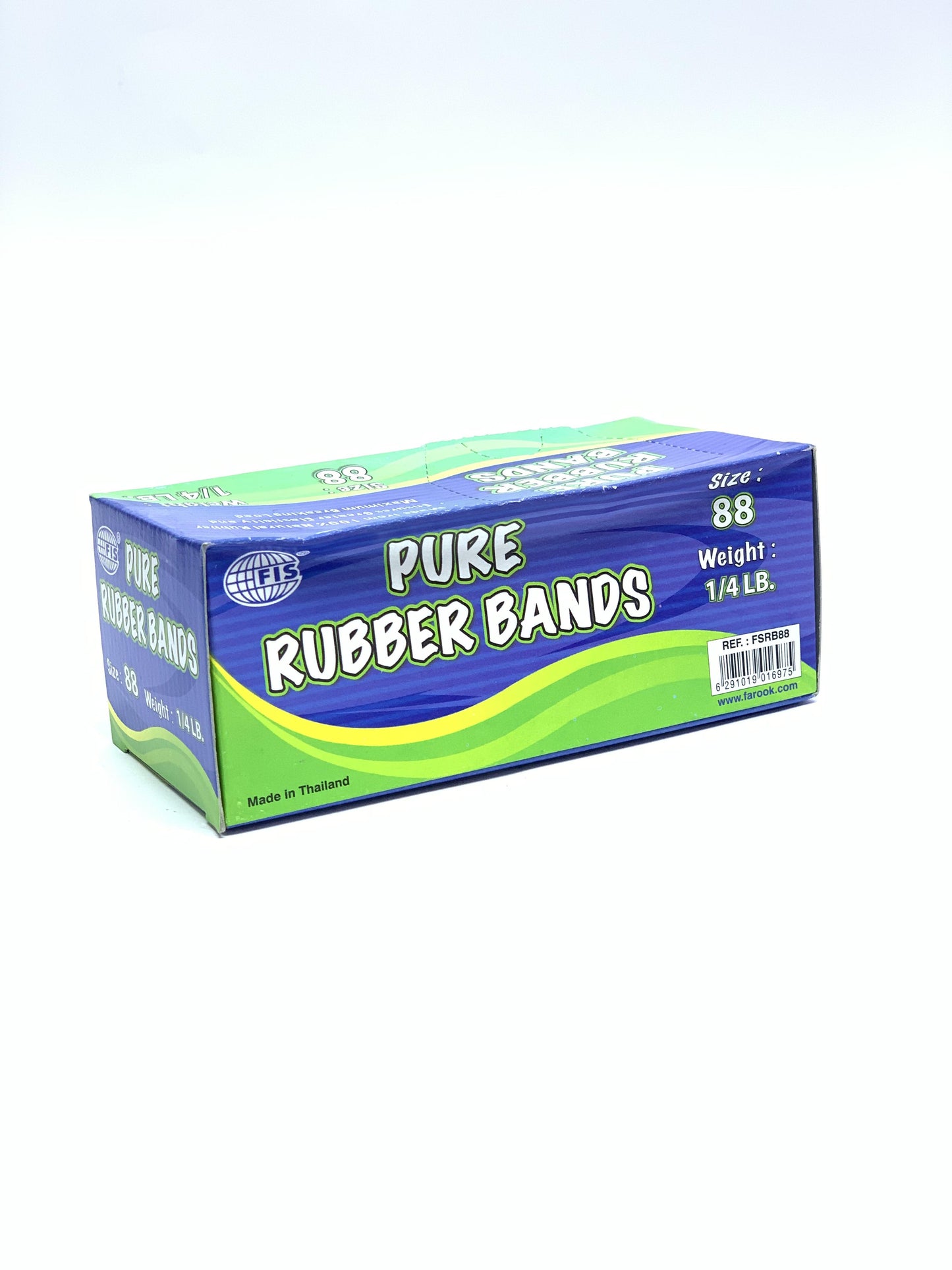 FIS Pure Rubber Bands, 88 Size, Yellow