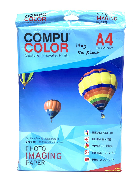 COMPO COLOR A4 130 GSM GLOSSY PAPER 50 SHEET