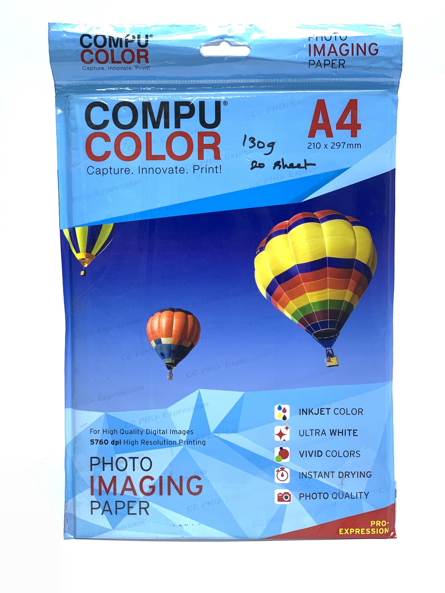 COMPO COLOR A4 130 GSM GLOSSY PAPER 20 SHEET