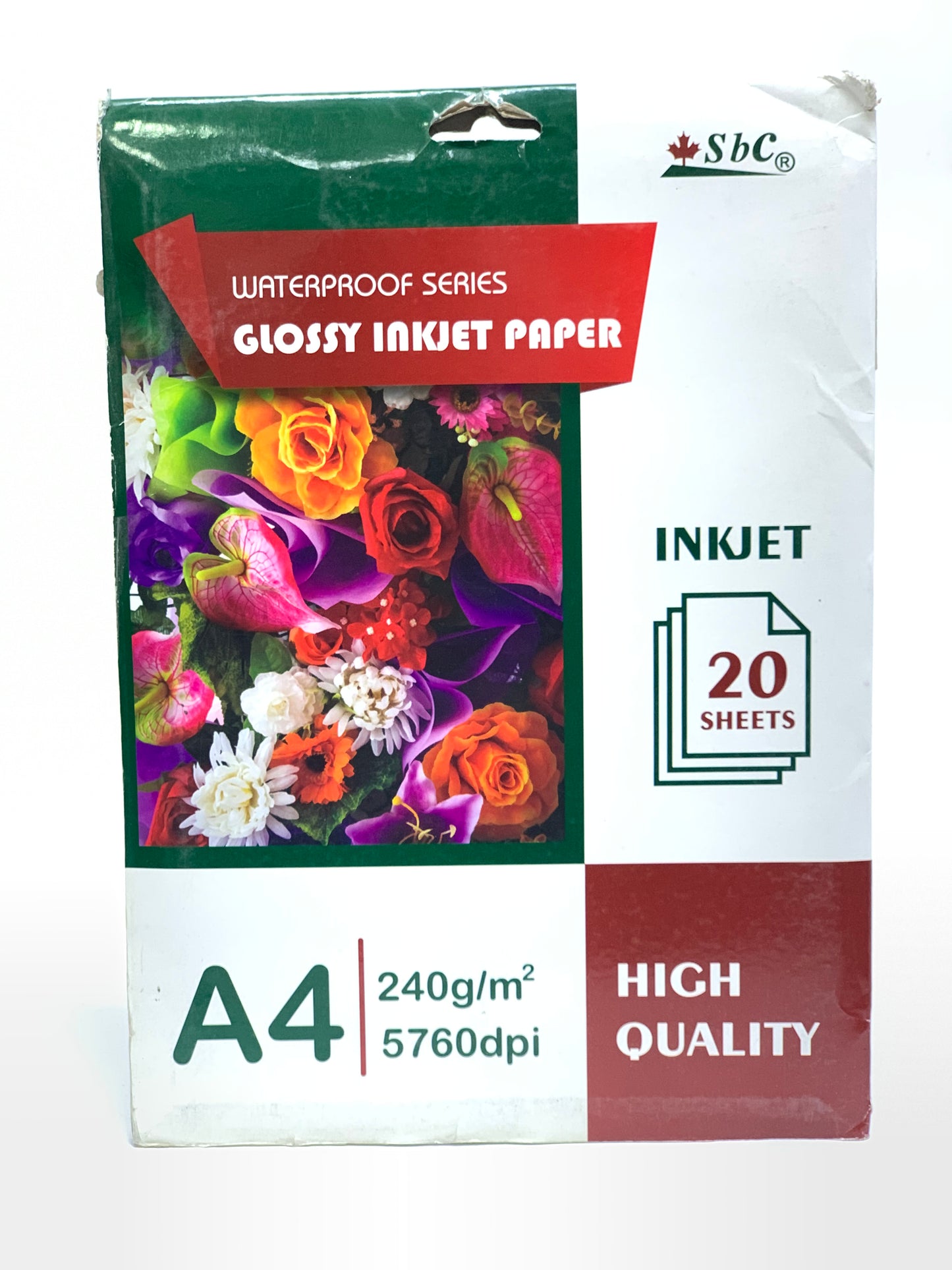 SBC GLOSSY INK JET PAPER DOUBLE FACE 240 GM 20 SHEETS