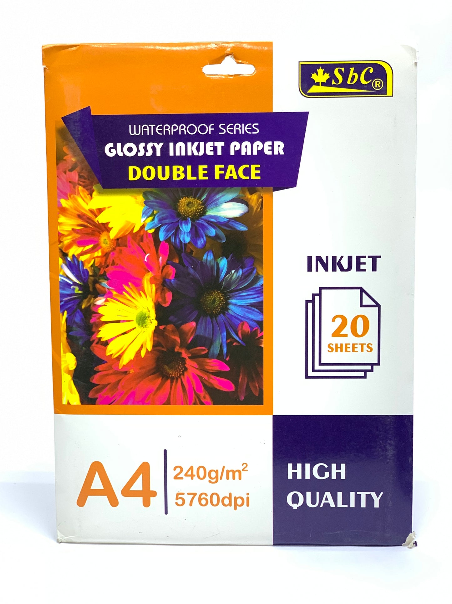 SBC GLOSSY INK JET PAPER DOUBLE FACE 240 GM 20 SHEETS