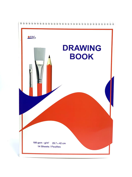 DRAWING BOOK 180 GSM 29.7X42CM 12 SHEETS