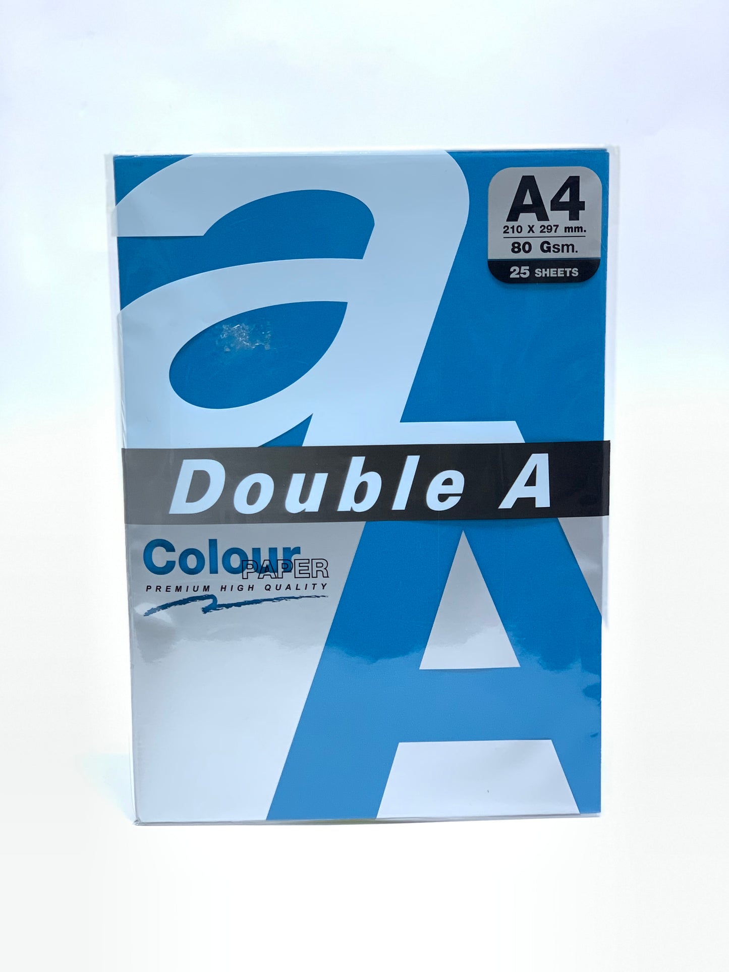 DOUBLE A COLOUR PAPER 80 GSM 25 SHEETS  BLUE