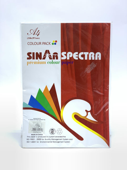 SINAR SPECTRA PREMIUM COLOUR PAPER 100 SHEETS