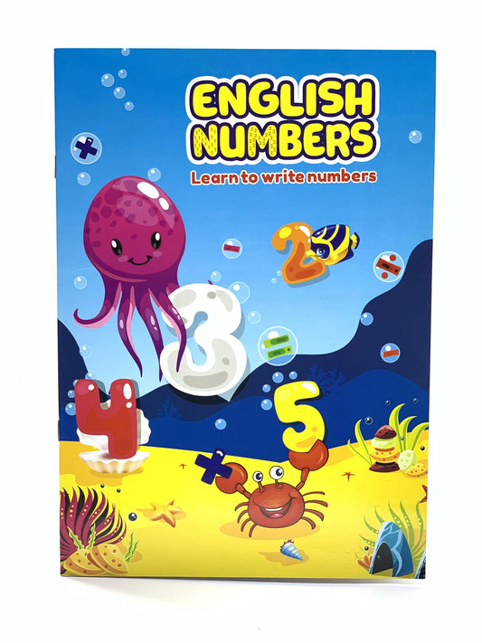 ENGLISH NUMBER LEARN TO WRITE NUMBER BOOK