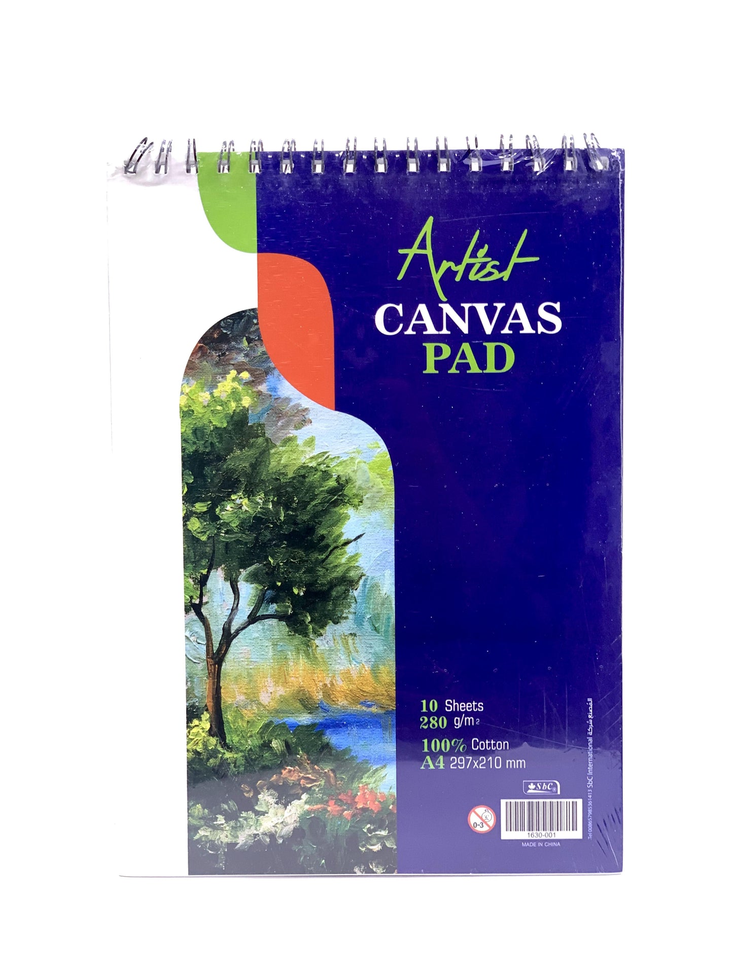 ARTIST CANVAS PAD A4 10 SHEET 280 GSM