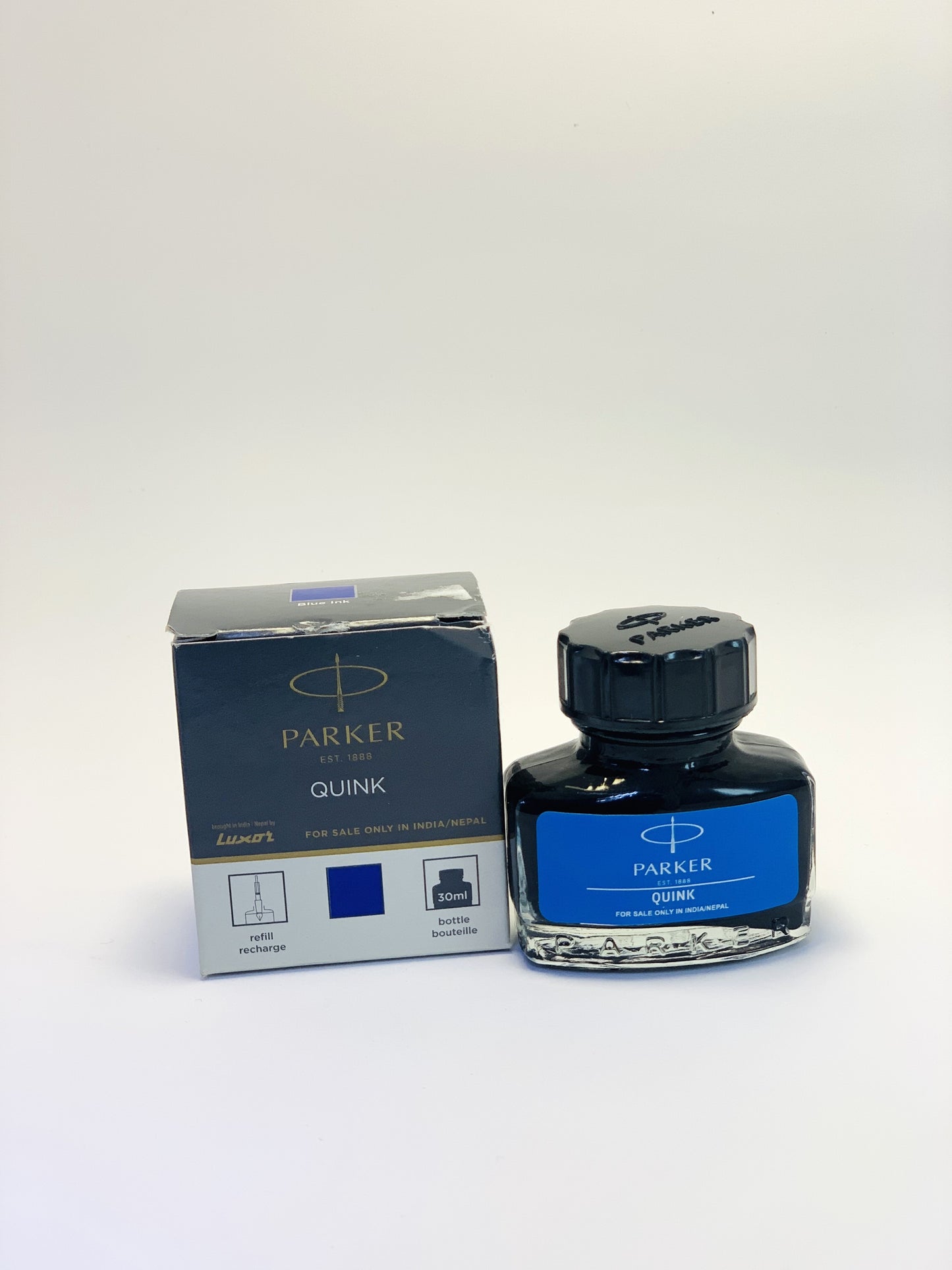 Parker  Pen Ink Blue Est .1888 Quink 30 ml