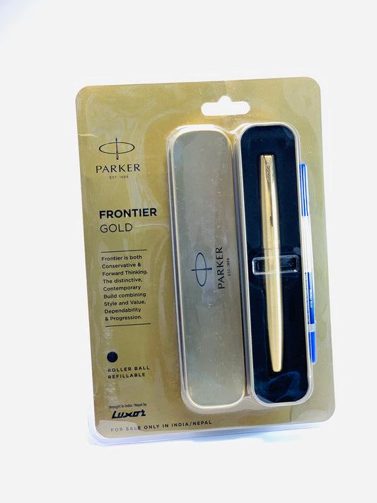 PARKER VECTOR GOLD BALL PEN BLUE COLOR EST 1888 ORIGINAL