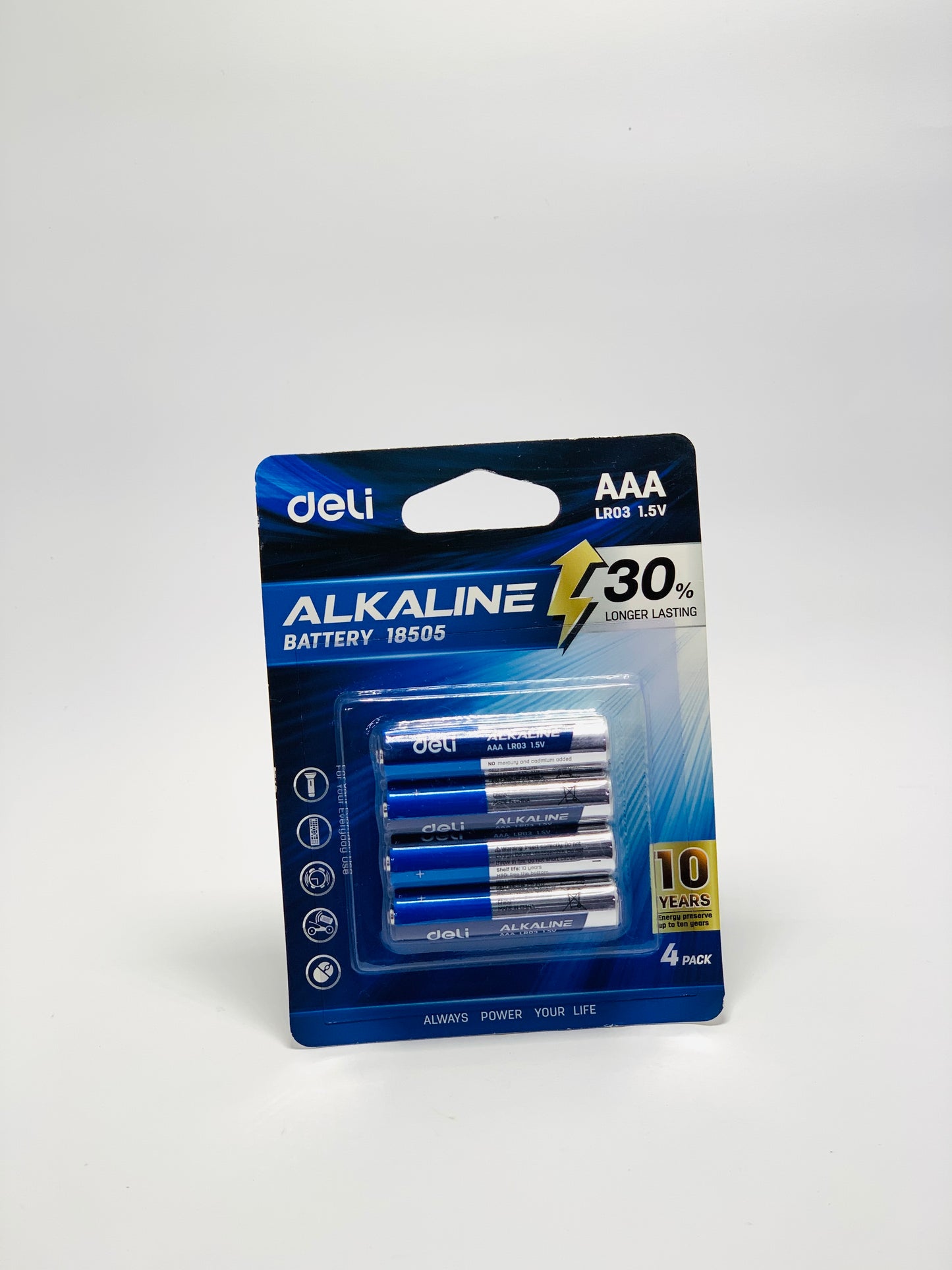 DELI AAA 1.5 V BATTERY AL KALINE 18505