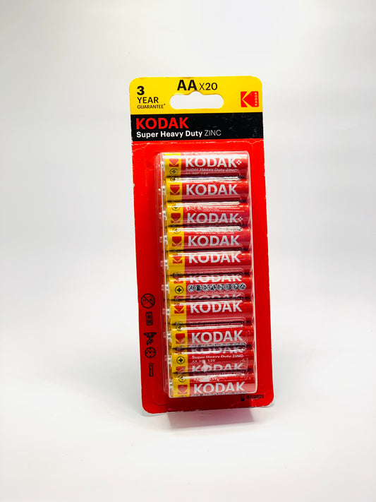 KODAK AABATTERY 1X20 SUPER HEAVY DUTY ZINC