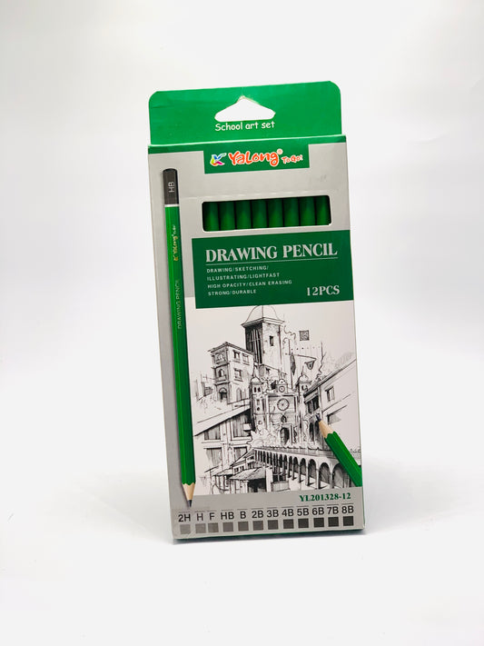 YALONG DRWAING PENCIL GREEN PACK