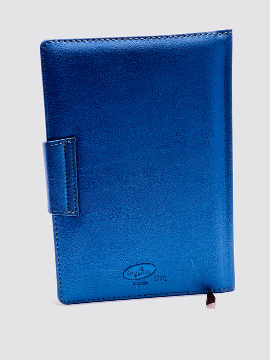 SKYLINE A5 EXECUTIVE DIARY BLUE