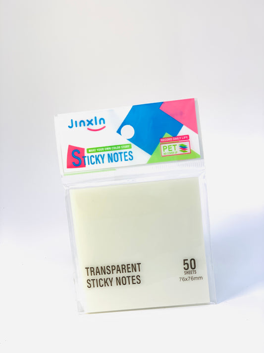 TRASPARENT STICKY NOTES 50 SHEETS