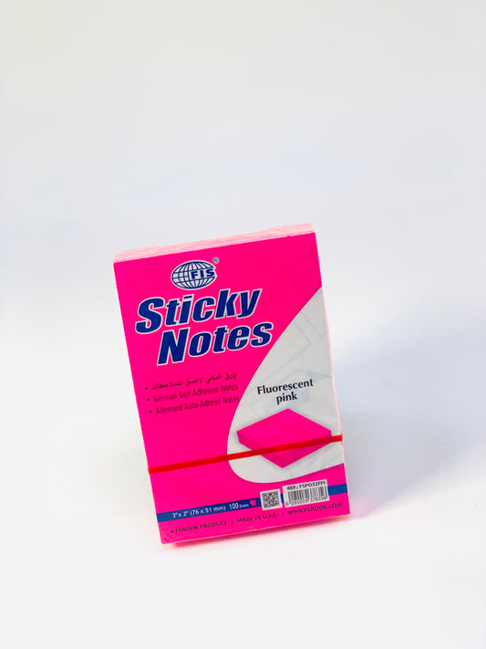 STICKY NOTES 2X3 PINK COLOR