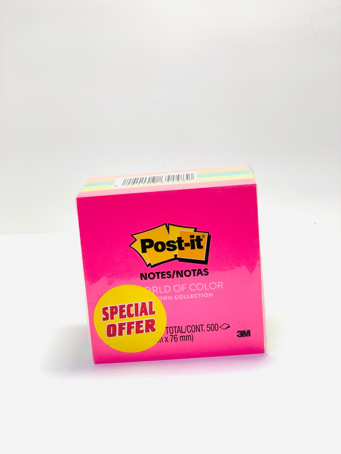 POST -TR STICKY NOTES 3X3 MULTI COLOR