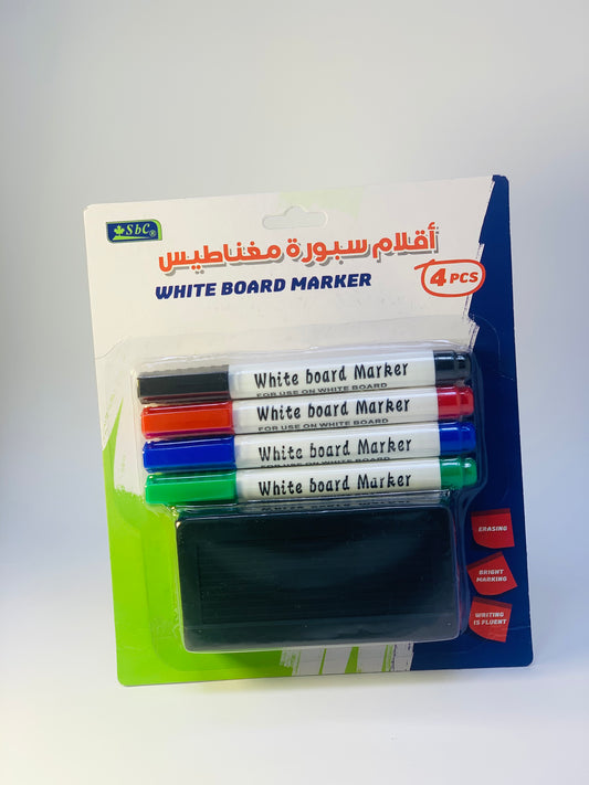 SBC WHITE BOARD MARKER WITH ERASER