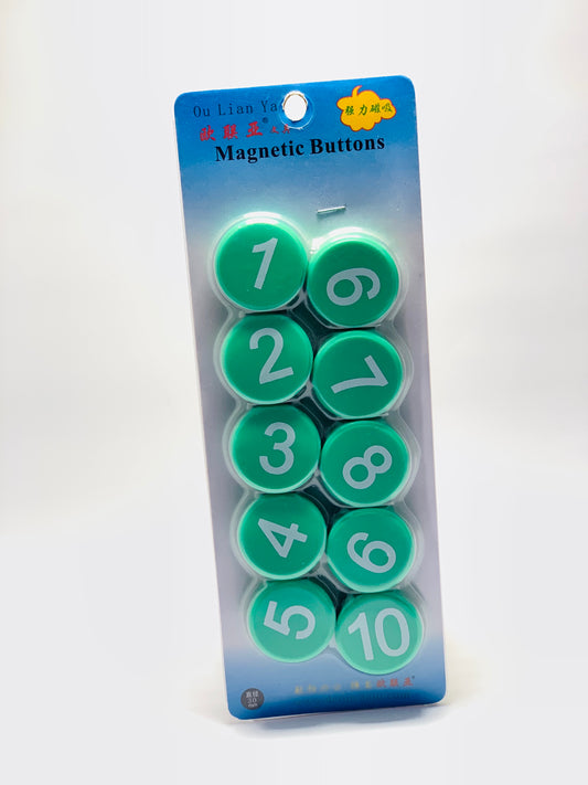 1-10 MAGNETIC BUTTONS GR