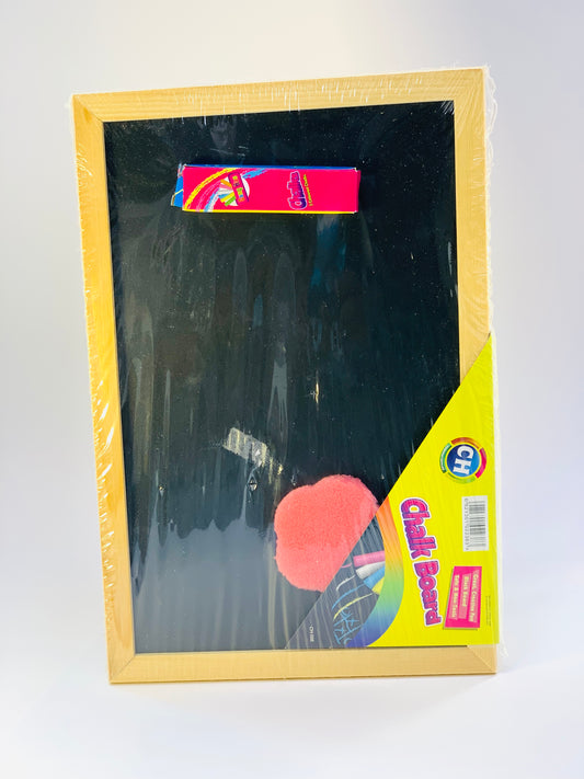 BLACK  BOARD WITH CHALK AND ERASER