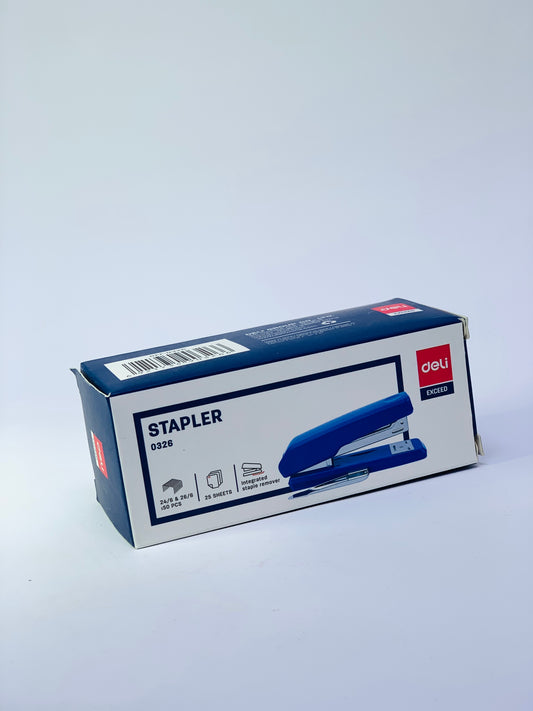 DELI STAPLER WITH STAPLE REMOVER 0326