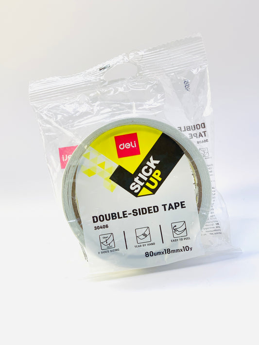 DELI DOUBLE SIDED THIN CLEAR TAPE 30406