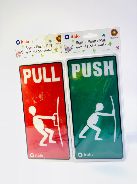 PUSH & PULL STICKER 2 IN 1