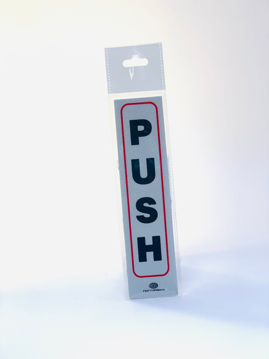 FIS PUSH STICKER SILVER