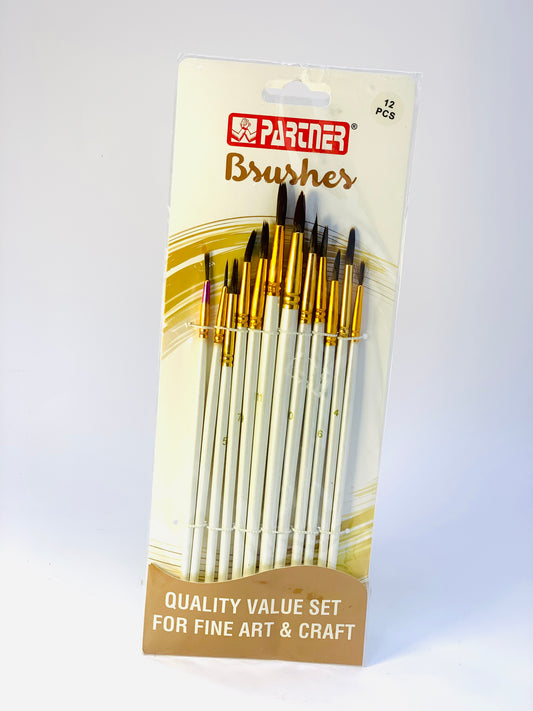 PARTNER PAINT BRUSHES 1X12