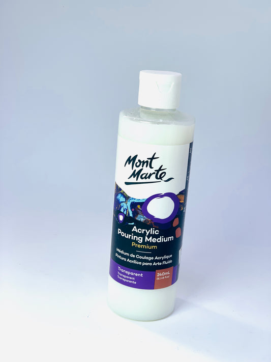 MONT MORTE ACRYLIC POURING MEDIUM TRANSPARENT 240ML