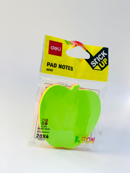 DELI A032 ULTRA BRIGHT NEON 20X4 PAD NOTES