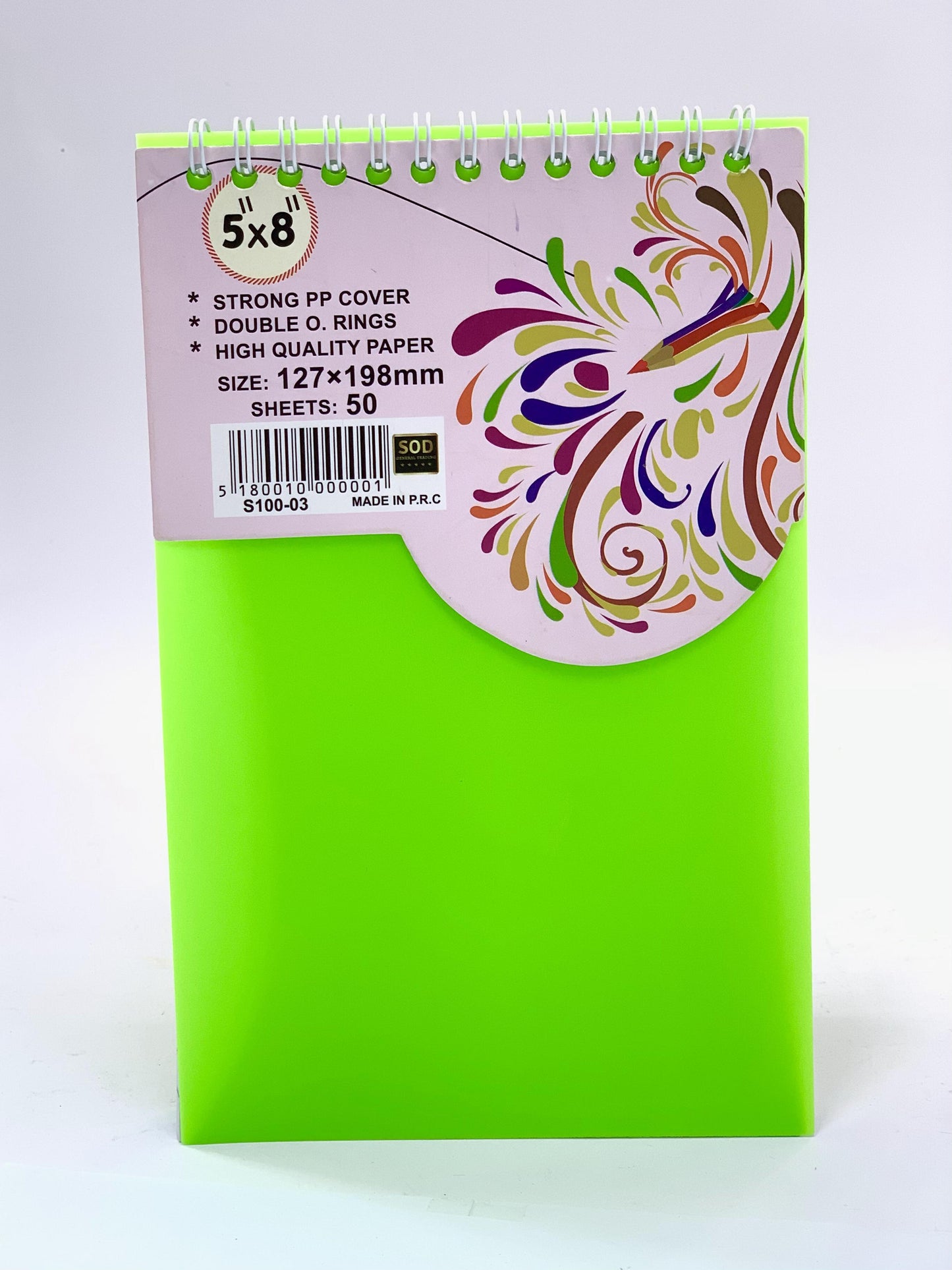 A5 SPIRAL SINGLE LINE NOTE BOOK 50 SHEETS