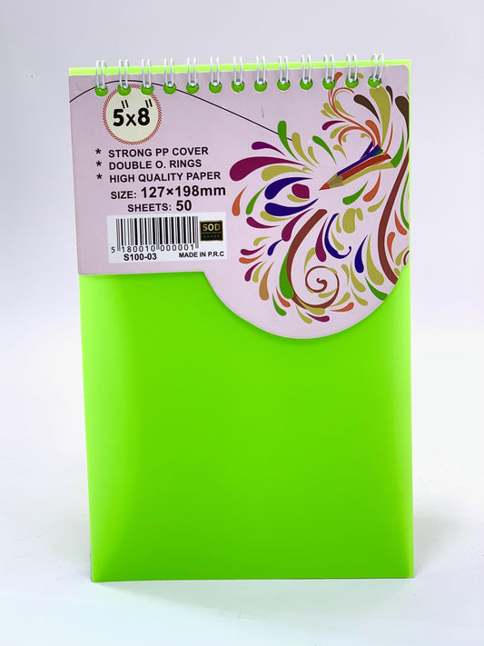 A5 SPIRAL SINGLE LINE NOTE BOOK 50 SHEETS