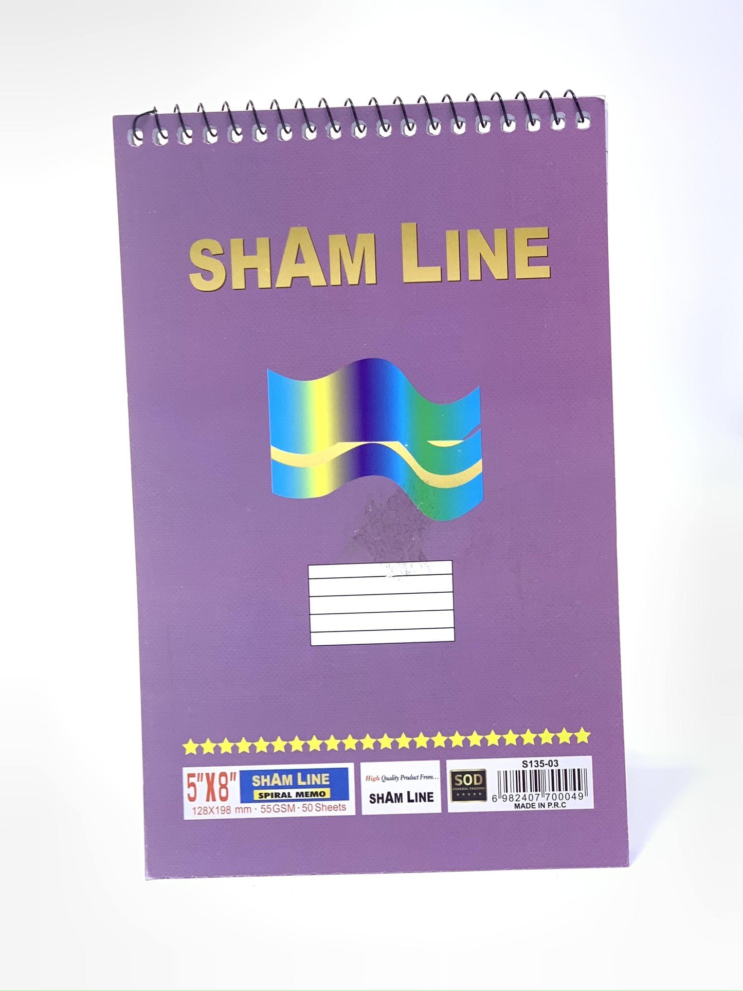 A5 SPIRAL SINGLE LINE NOTE BOOK 5X8 50 SHEETS