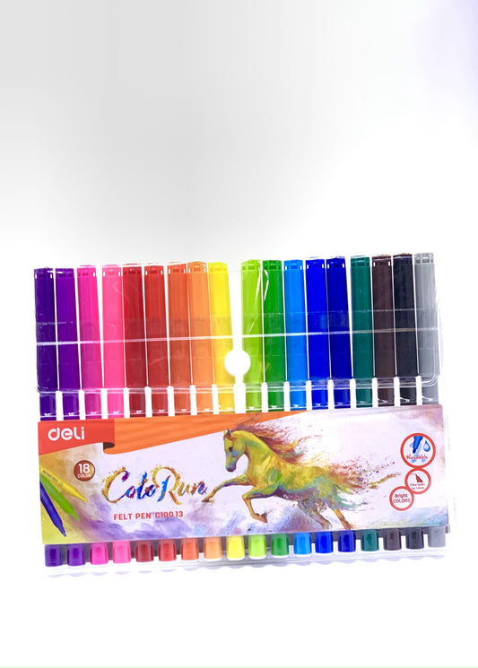 DELI COLO RUN FELT PEN C100 13 - 1X18