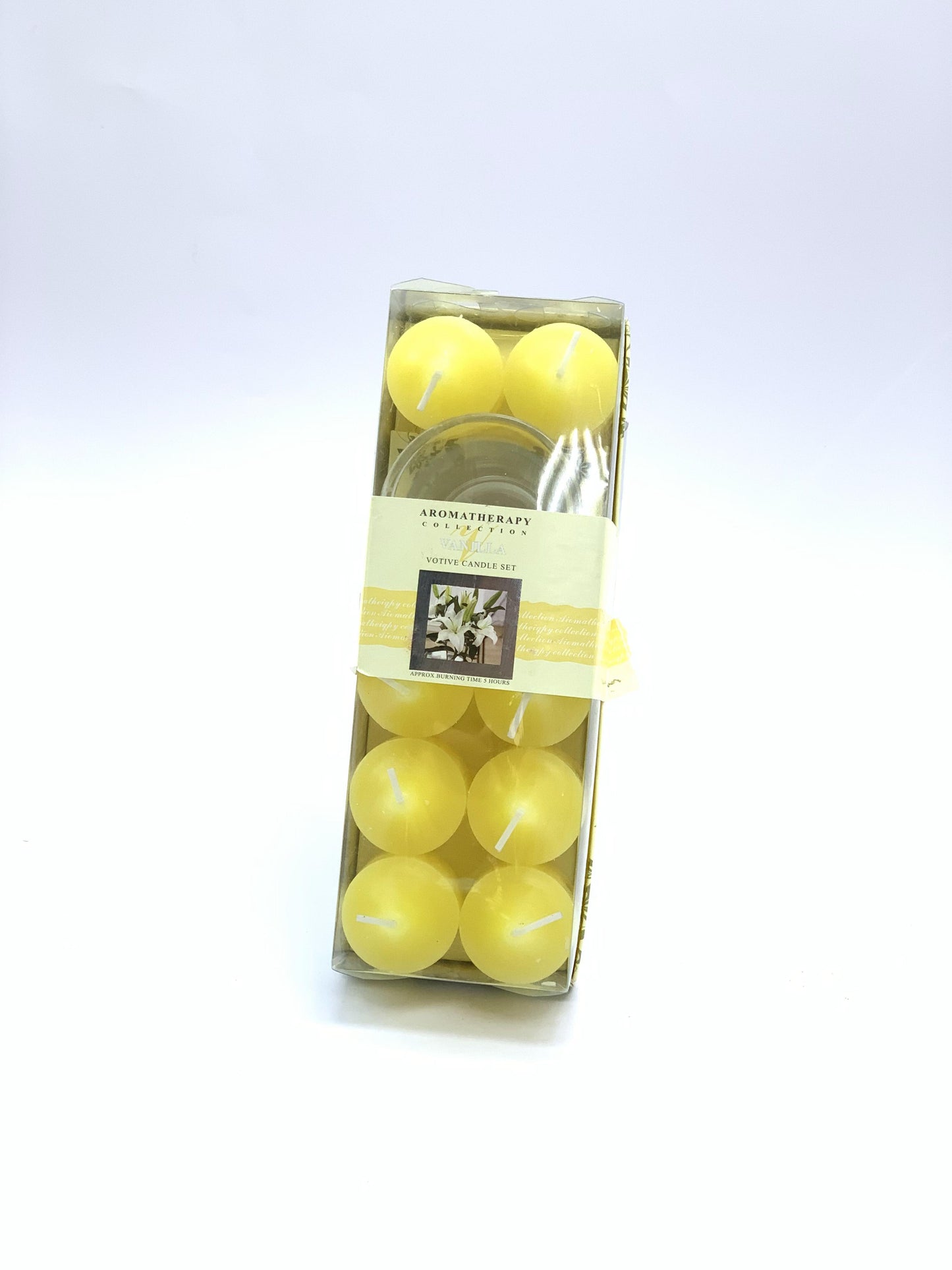 VOTIVE CANDLE SET YELLOW