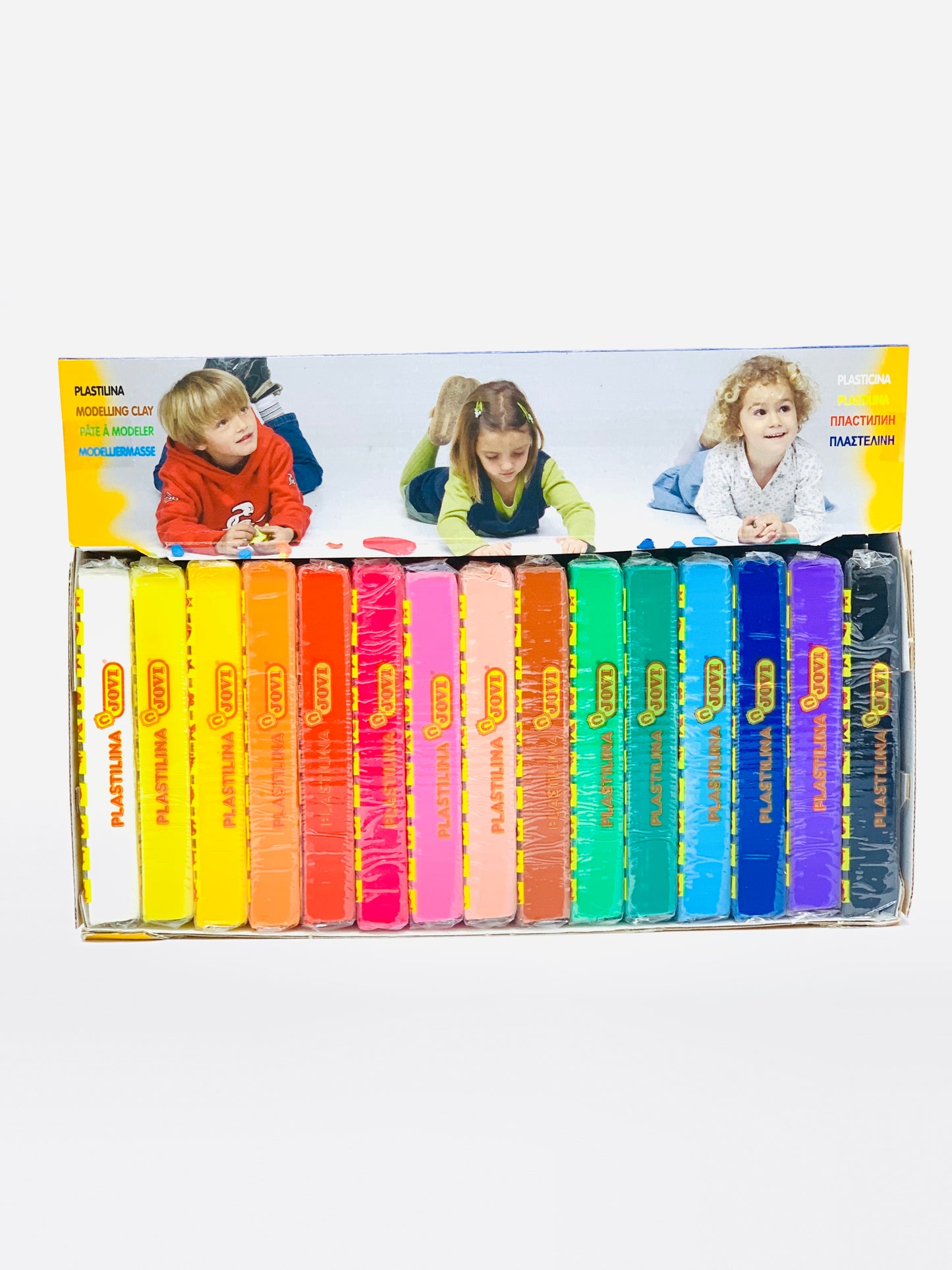 Jovi Plastilina Modelling Clay 15 Colors X 350gm Box, Multicoloured