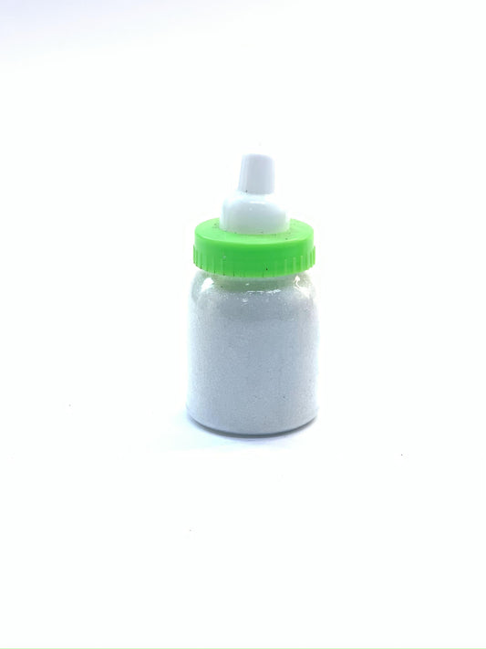 CUTE WHITE Craft Glitter for Slime Tumbler Arts, Cosmetic Glitter