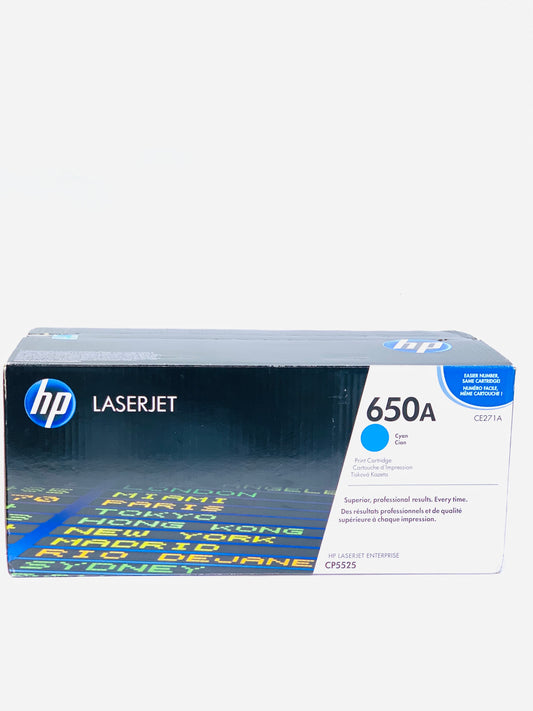 HP 650A CYAN  LaserJet Ink Toner Cartridge