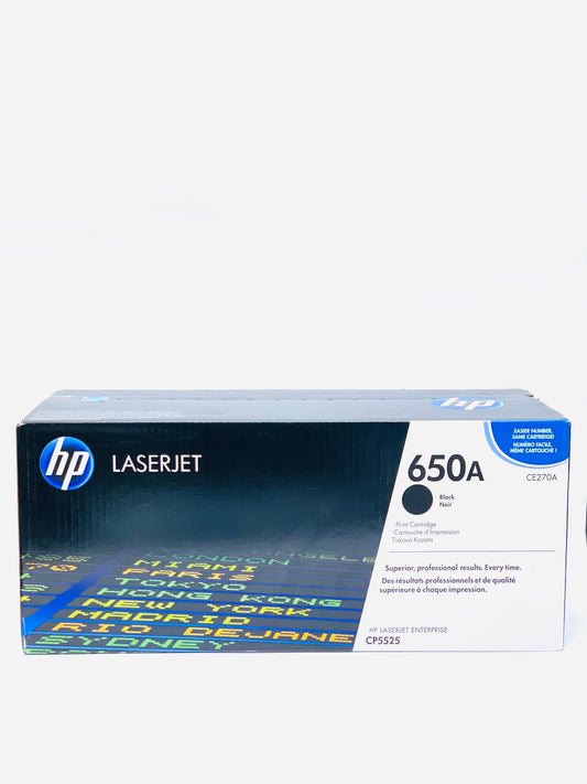 خرطوشة الحبر الأسود HP 650A LaserJet