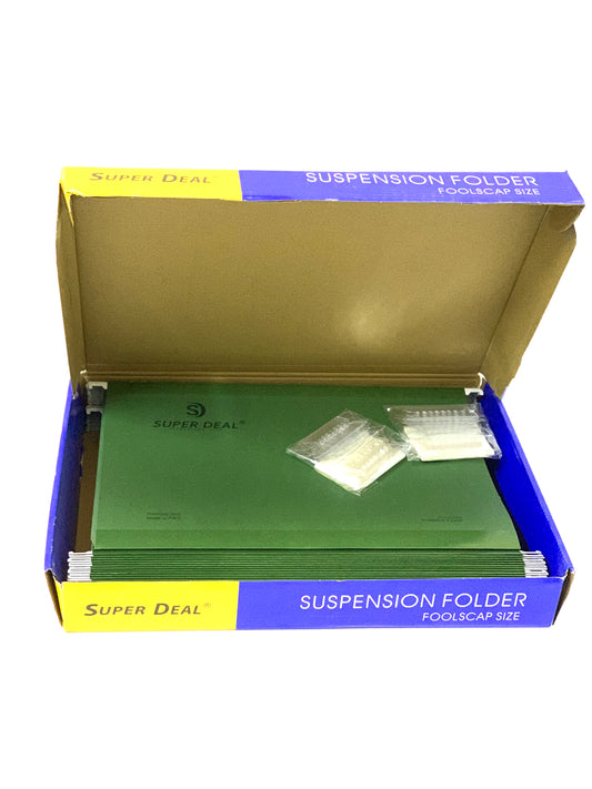 SUPER EAL SUSPENSION FOLDER 1X50 GREEN  (HANGING FILE )