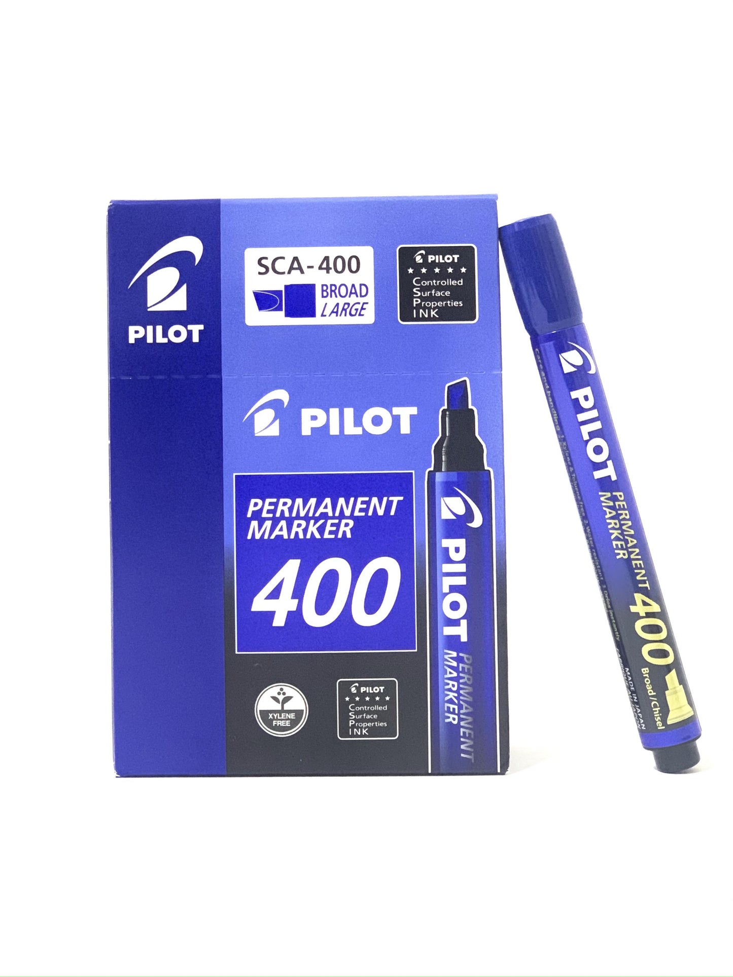 PILOT ACA- 400 FINE FIN  PERMANENT MARKER BLUE BOX x 12 PCS