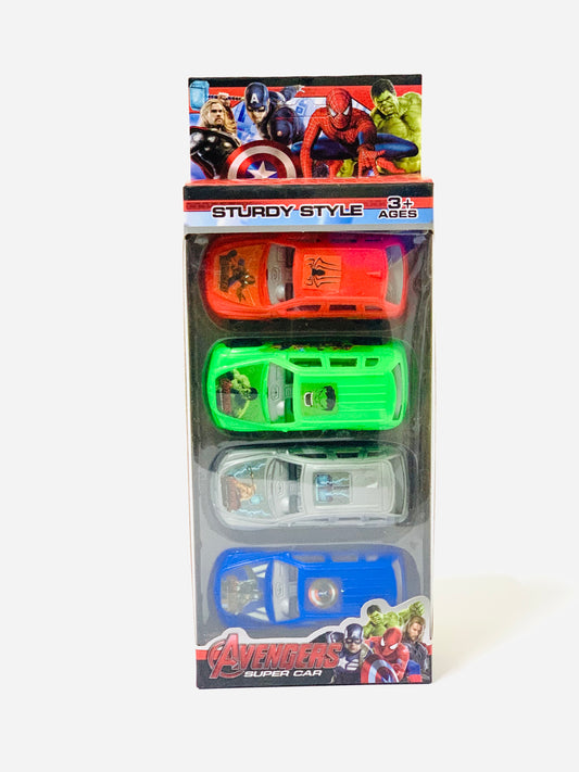 AVENGERS SUPER CAR PACK IN 4PCS